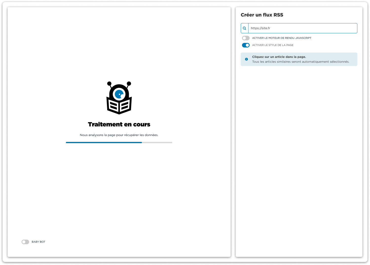 Créateur de flux RSS
