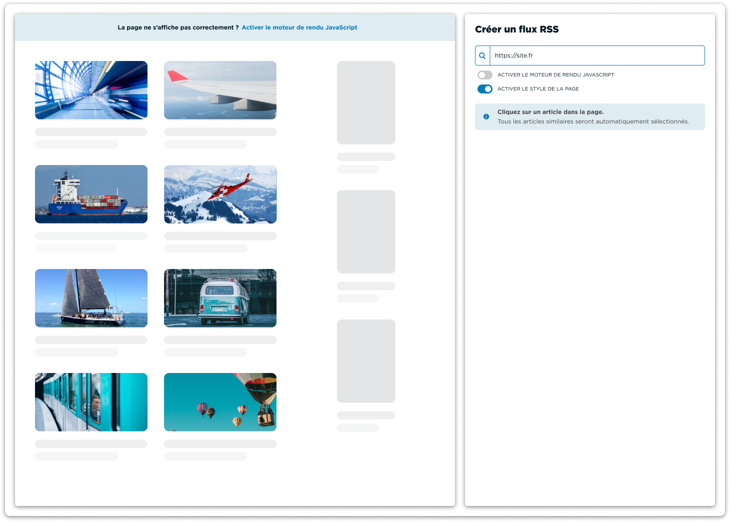 Créateur de flux RSS